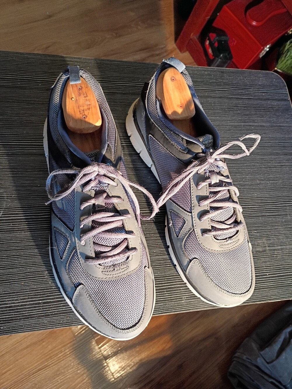 Sketchers Men's Grey Casual Mesh Sneakers Size 12